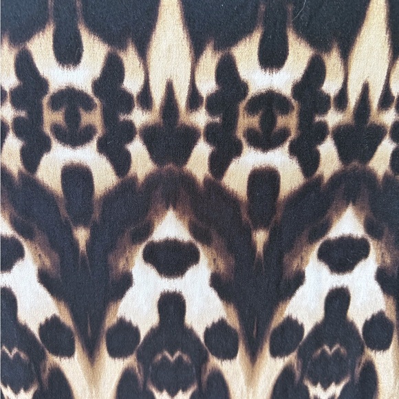 Calvin Klein 1X Cowl Neck Sleeveless Animal Print Stretch Top Office Career Work - Picture 7 of 10